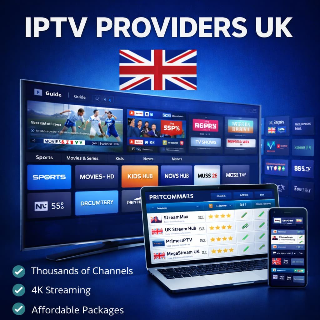Best IPTV providers UK offering stable streaming and premium UK channels