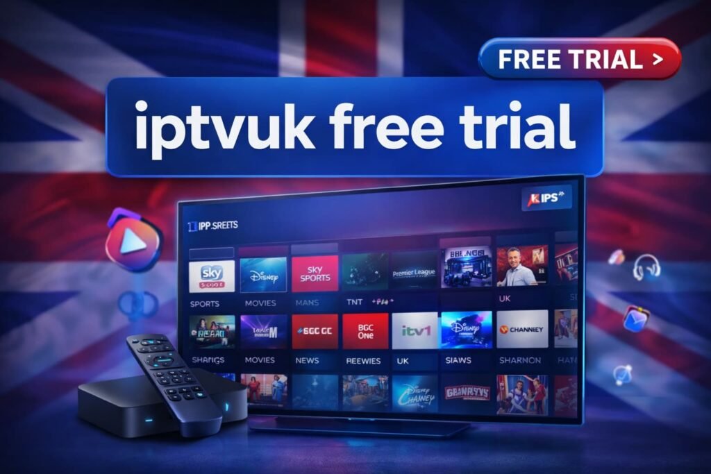 iptvuk free trial for UK live TV streaming on all devices